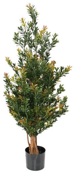 Venkovní umělý Buxus red day stromek, 100cm