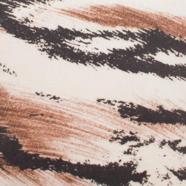 Povlak VELVET zebra šedosmetanová 50 x 50 cm