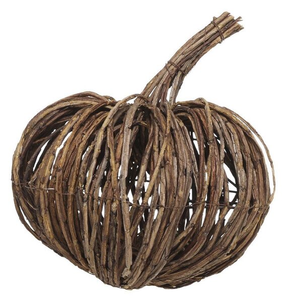 Hnědá proutěná dekorace dýně Pumpkin - Ø 30*28 cm - Chic Antique