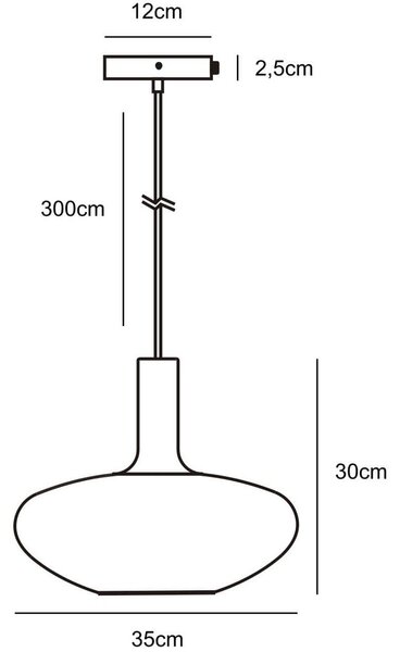 Nordlux Závěsný lustr z opálového skla Alton pro žárovku E27 ø35cm 48973001