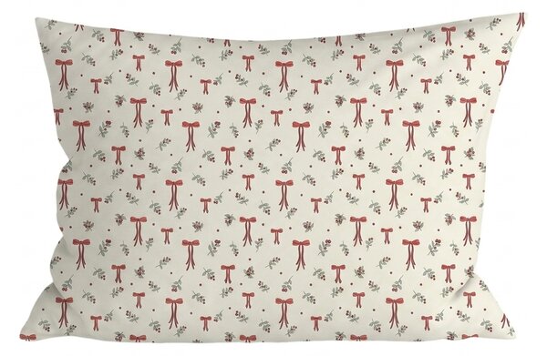 Polybavlněný povlak na polštář HOLLY BOWS POLY 50x70 cm, barevný