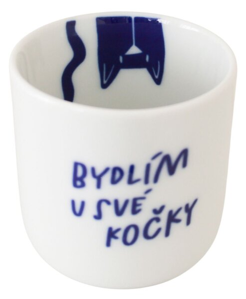 Porcelánový hrnek Bydlím u své kočky 270 ml