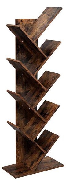 Knihovna LIVARO 50x142x25 cm hnědá