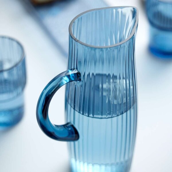 BITZ Modrý skleněný džbán Kusintha 1,2 l
