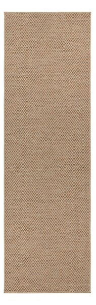 Hnědý běhoun BT Carpet Nature, 80 x 500 cm