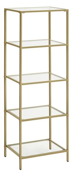 Knihovna GLASY 40x125x30 cm zlatá