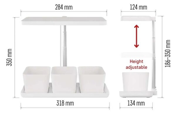 EMOS LED GROW pěstební lampa 7 W, časovač, stmívatelná, bílá 1538900040