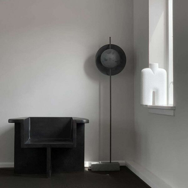 Stojací Lampa 101 COPENHAGEN, stmívatelné, Metalická, Obývací pokoj, Hliník