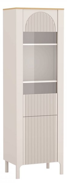 Vitrína Imperion IP04, Barva: kašmír / kašmír + dub vicenza 5903211538506