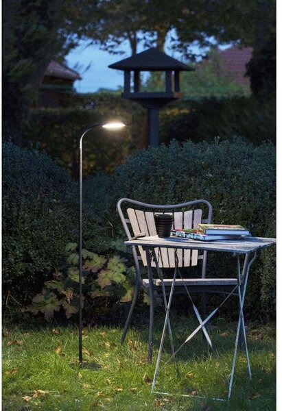 Stojací Lampa Halo Design, stmívatelné, Černá, Obývací pokoj, Plast
