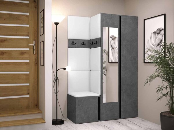 Předsíň Tavasz XXVI, Barva: ořech warmia / ořech warmia + černá, Barva látek:: Polo 894 5903211548413