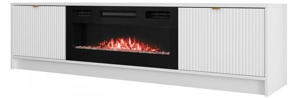 TV skříňka s krbem Razimo EF, Barva dřeva: ořech okapi 5903211561535