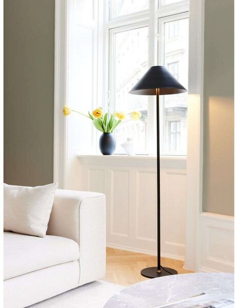 Stojací Lampa Halo Design, Šedá, Obývací pokoj, Kov