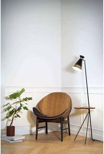 Stojací Lampa Warm Nordic, Černá, Obývací pokoj, Kov, Vintage