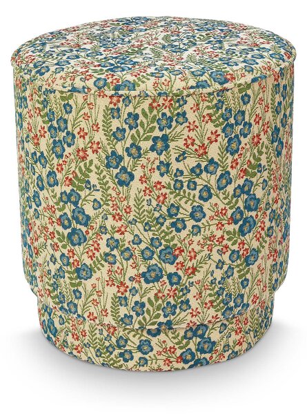 Pip Studio Puf Poppy Jacquard - modrý