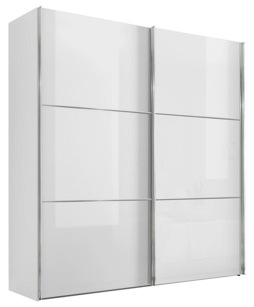 SCHWEBETÜRENSCHRANK Glasfront, bílá, 167/222/68 cm Moderano - Šatní skříně