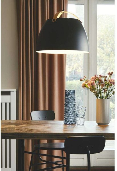Závěsná svítidlo Halo Design, Černá, Jídelna, Sklo