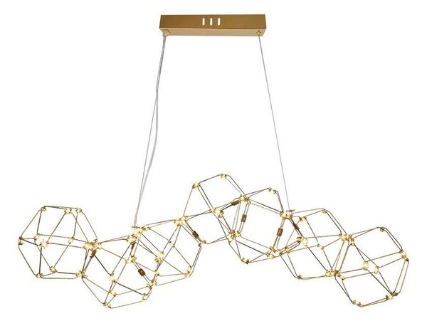 LED Solution Zlaté závěsné LED svítidlo designové 102cm 28W 15339