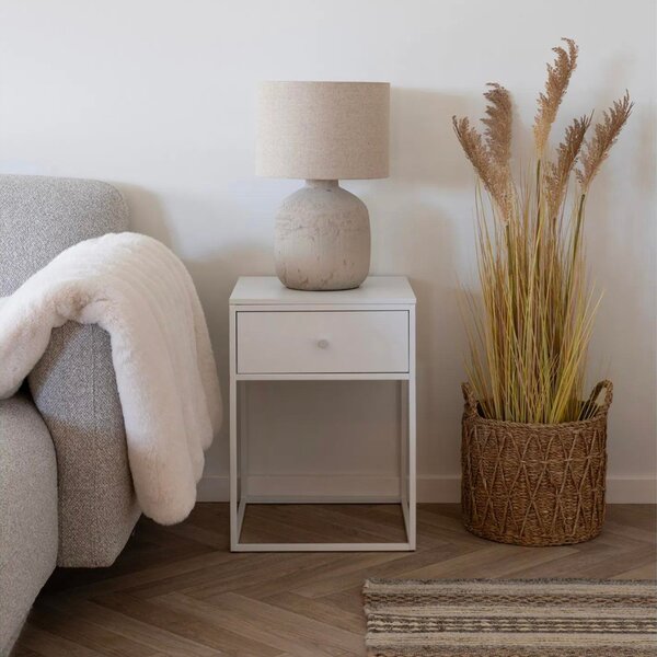 Nordic Living Světle hnědá keramická stolní lampa Bilby