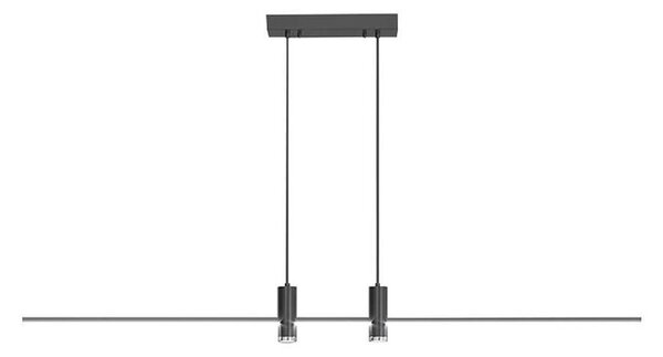 LED Solution Černé závěsné LED svítidlo designové 80cm 19W 10060