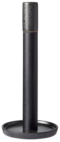 BITZ Černý kameninový držák na roli kuchyňských utěrek Taia 28 cm