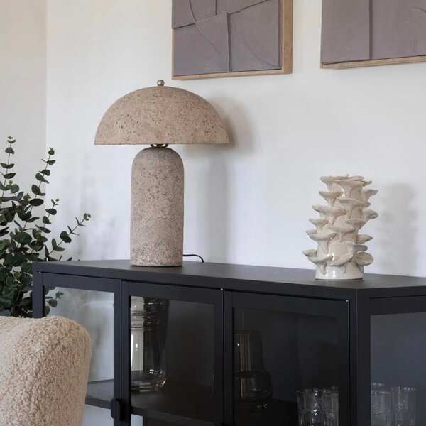 Nordic Living Šedá stolní lampa Astley