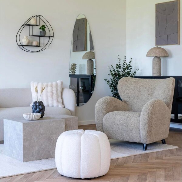 Nordic Living Šedá stolní lampa Astley