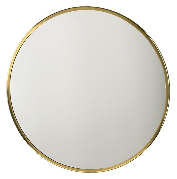 Villa Collection Zlaté kovové závěsné zrcadlo Vardo 80 cm