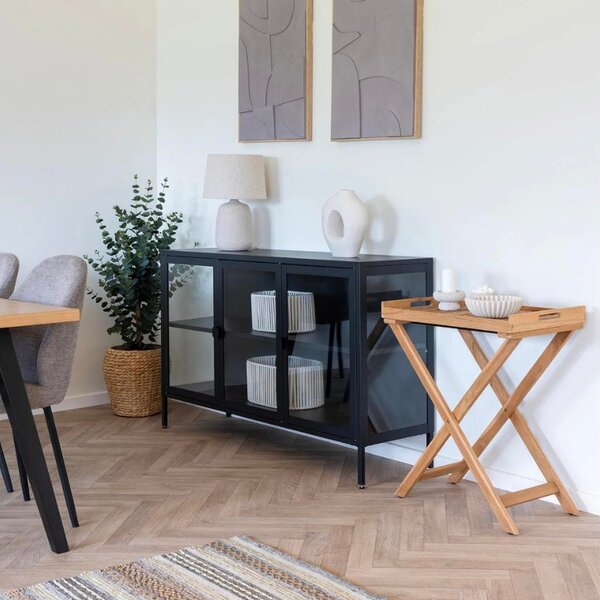 Nordic Living Teakový odkládací stolek Ronda 60 x 40 cm