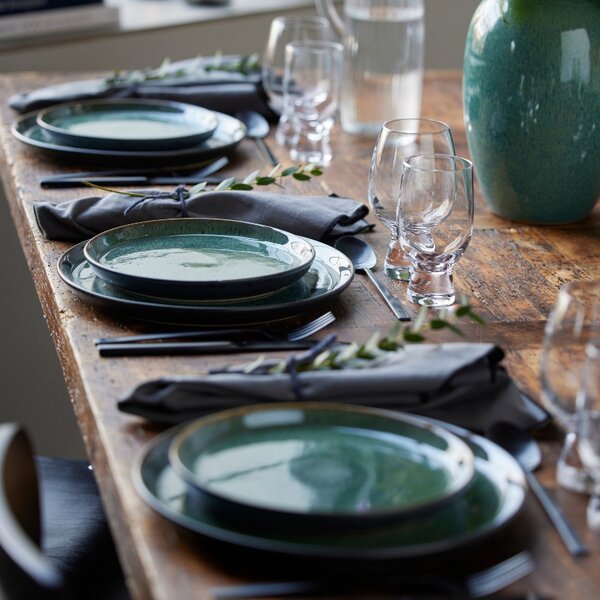 BITZ Zelený kameninový talíř Gastro 21 cm