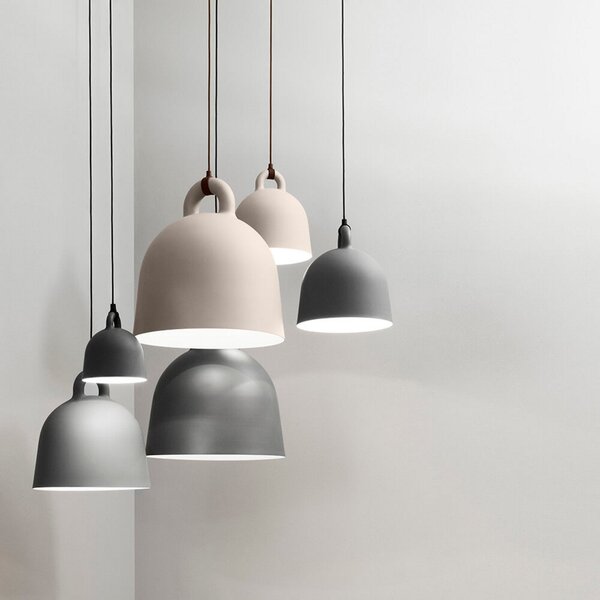 Závěsná svítidlo Normann Copenhagen, Bílá, Obývací pokoj, Hliník