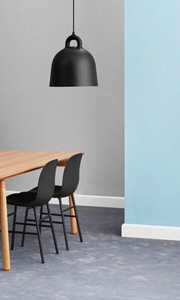 Závěsná svítidlo Normann Copenhagen, Černá, Obývací pokoj, Hliník