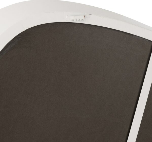 Bílé kovové závěsné zrcadlo J-line Nilla 82 x 86,5 cm