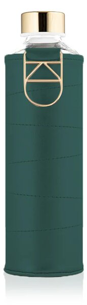 Skleněná lahev s obalem z umělé kůže EQUA Forest Green 750 ml
