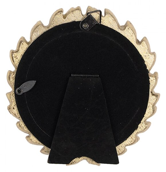 Zlatý kulatý fotorámeček Abel průměr – 8 cm
