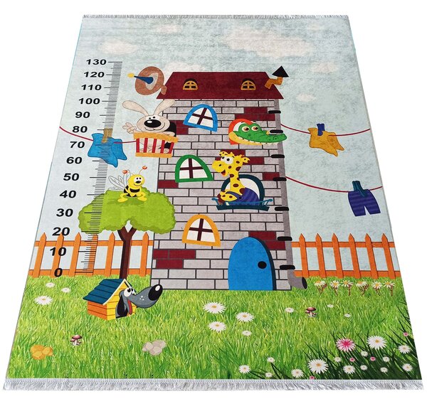 Makro Abra Dětský kusový koberec NEW BAMBINO 09 Pratelný Zahrada Zvířátka vícebarevný Rozměr: 160x220 cm