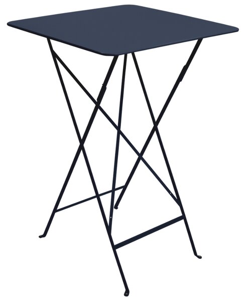 Tmavě modrý kovový skládací bistro stůl Fermob Bistro 71 x 71 cm