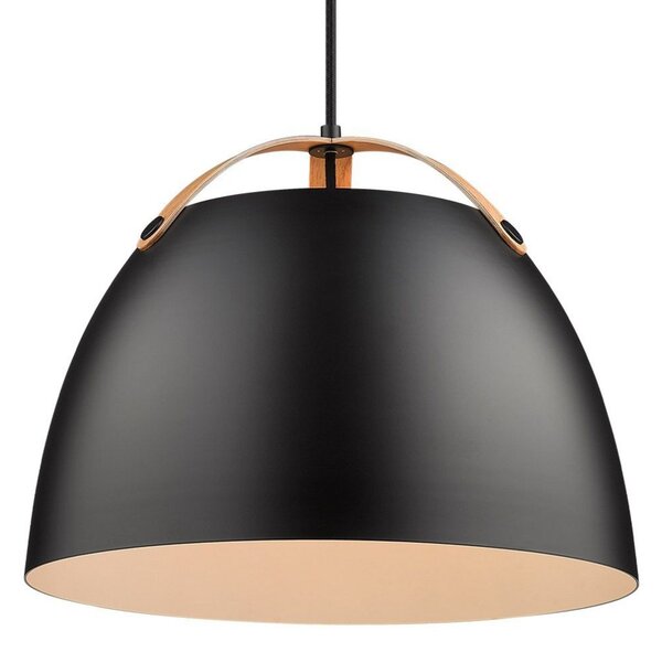 Závěsná svítidlo Halo Design, Černá, Jídelna, Sklo