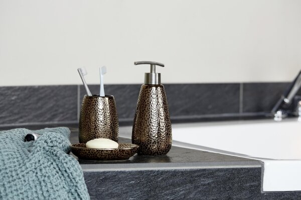 WENKO 69109800 - Koupelnový set MARRAKESH 12,5x41 cm hnědá