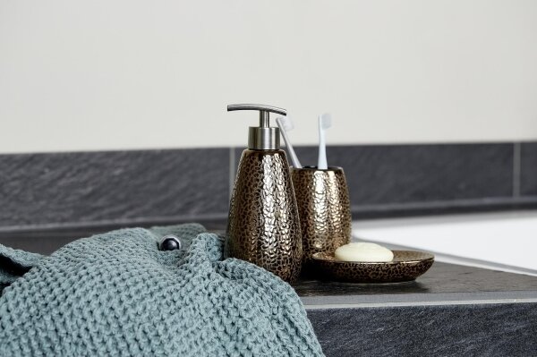 WENKO 69109800 - Koupelnový set MARRAKESH 12,5x41 cm hnědá