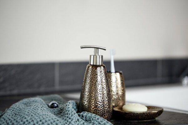 WENKO 69109800 - Koupelnový set MARRAKESH 12,5x41 cm hnědá