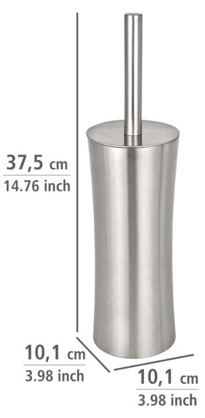 WENKO 16742100 - WC štětka PIENO 10x37,5 cm nerez/satin