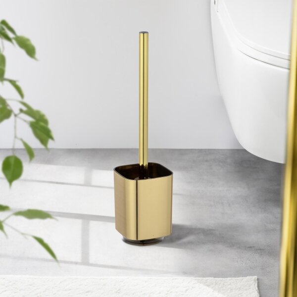 WENKO 24162100 - WC štětka AURON 9x38,5 cm zlatá