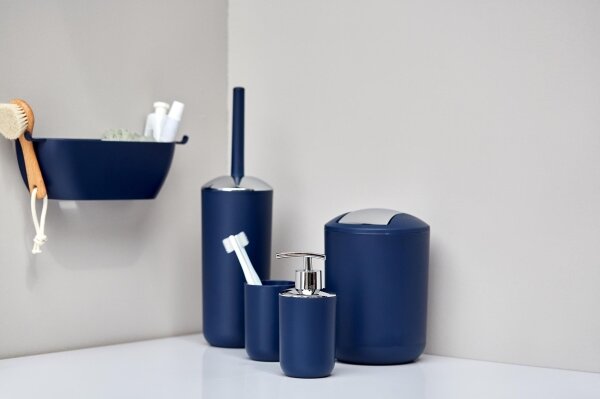 WENKO 22522100 - WC štětka BRASIL 10x37 cm modrá/lesk. chrom