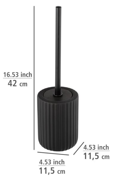 WENKO 24805100 - WC štětka BELLUNO 11,5x42 cm černá
