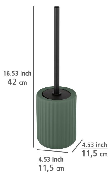 WENKO 24808100 - WC štětka BELLUNO 11,5x42 cm zelená/černá