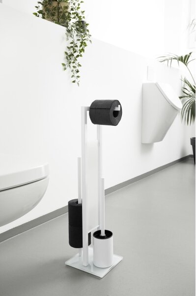 WENKO 21565100 - WC štětka RIVALTA 18x70 cm bílá/černá