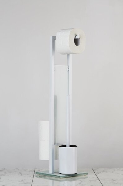 WENKO 21565100 - WC štětka RIVALTA 18x70 cm bílá/černá