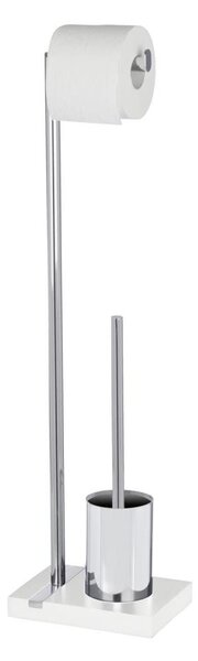 WENKO 20486100 - WC štětka NOBLE 20x74 cm chrom/bílá