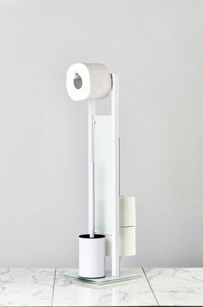 WENKO 21565100 - WC štětka RIVALTA 18x70 cm bílá/černá